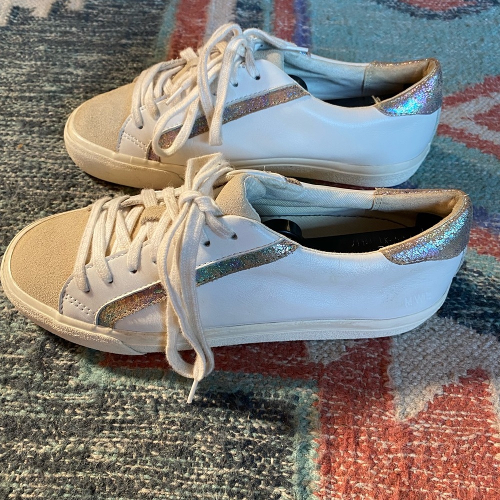 Madewell Sidewalk Sneakers Leather /Suede Sz Women’s 7 M
